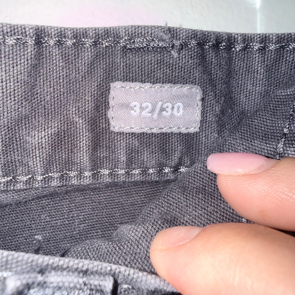 Ariat Rebar M7 Slim Straight Leg Pants Mens 32/30 Grey Cotton Canvas - Picture 3 of 6